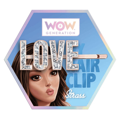 WOW Generation Glitter Hair Pins with Message - Love