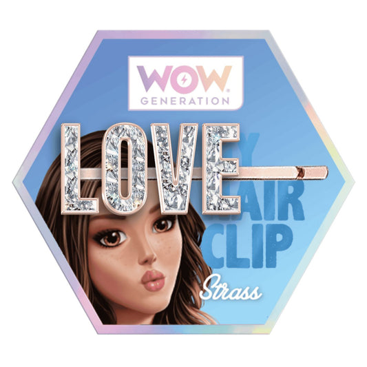 WOW Generation Glitter Hair Pins with Message - Love
