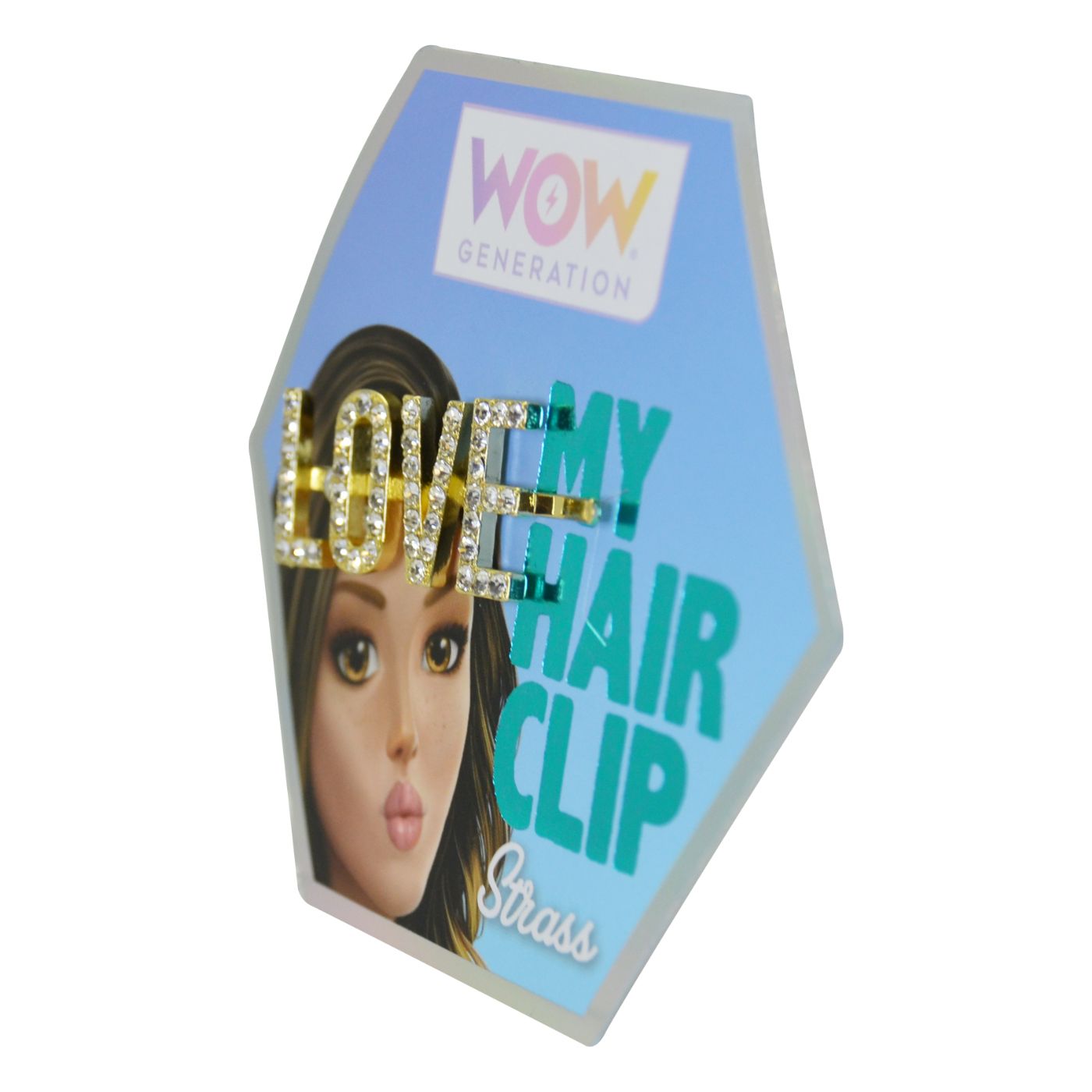 WOW Generation Glitter Hair Pins with Message - Love