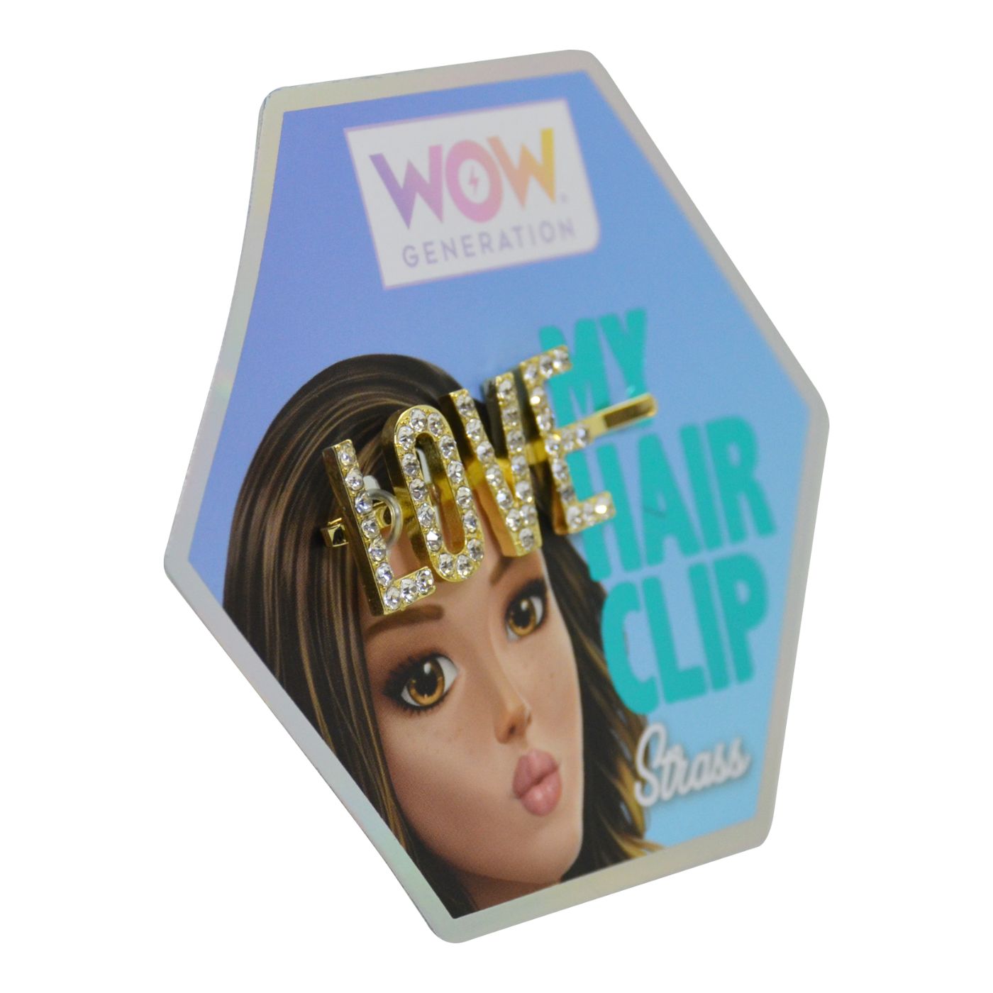 WOW Generation Glitter Hair Pins with Message - Love