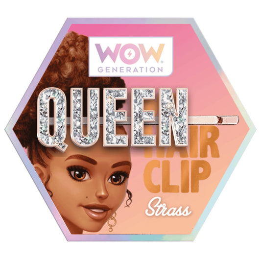 WOW Generation Glitter Hair Pins with Message - Queen