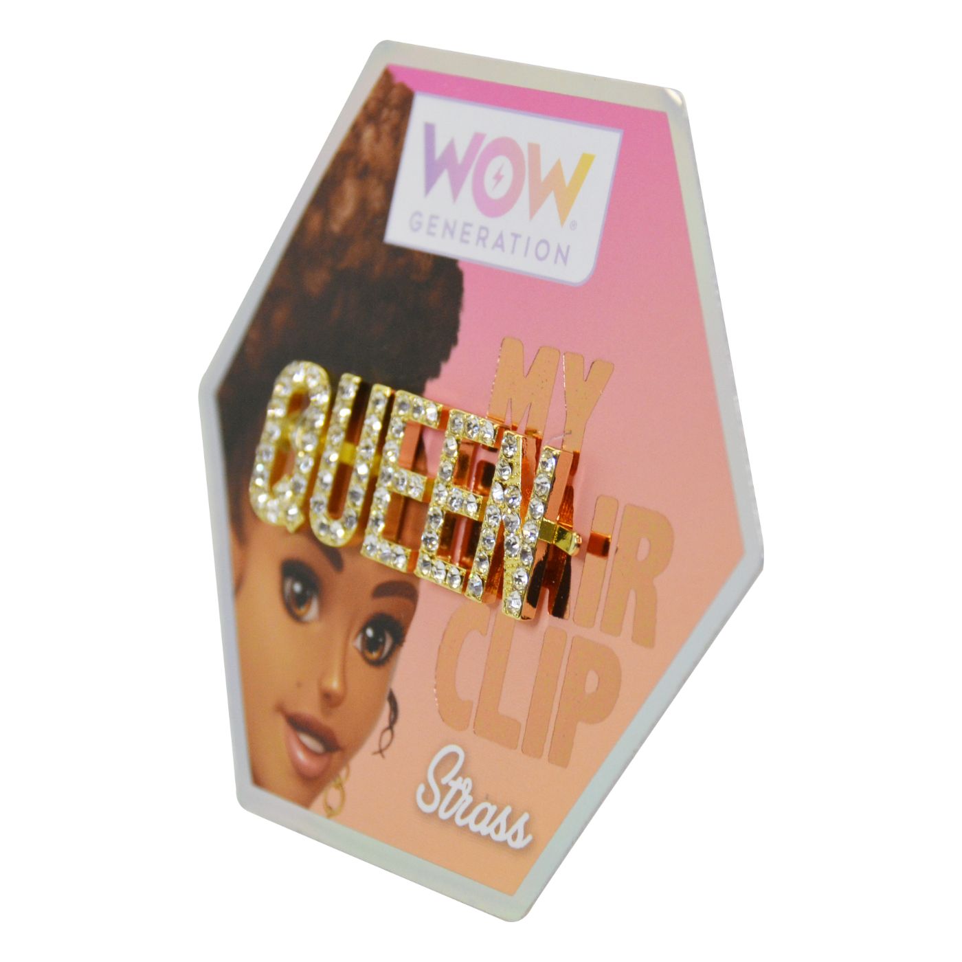 WOW Generation Glitter Hair Pins with Message - Queen