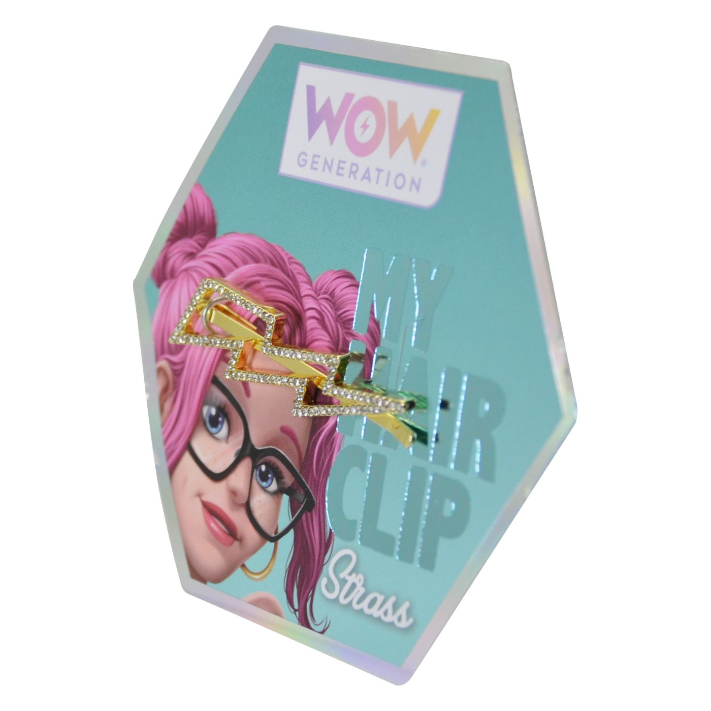 WOW Generation Glitter Hair Pins with Message - Lightning