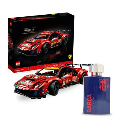 Speed & Spirit Bundle Set | Lego Technic Ferrari 488GTE - FC Barcelona Perfume