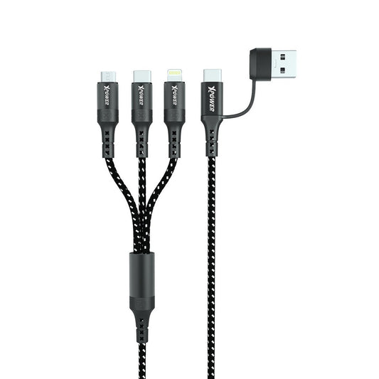 Acx3 2in 3 Out Nylon Charging 1m Cable