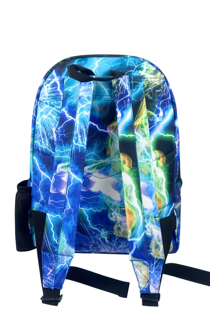 3-in-1 School Set - Multi Lightning Storm Backpack, Lunchbox and Pencil Case