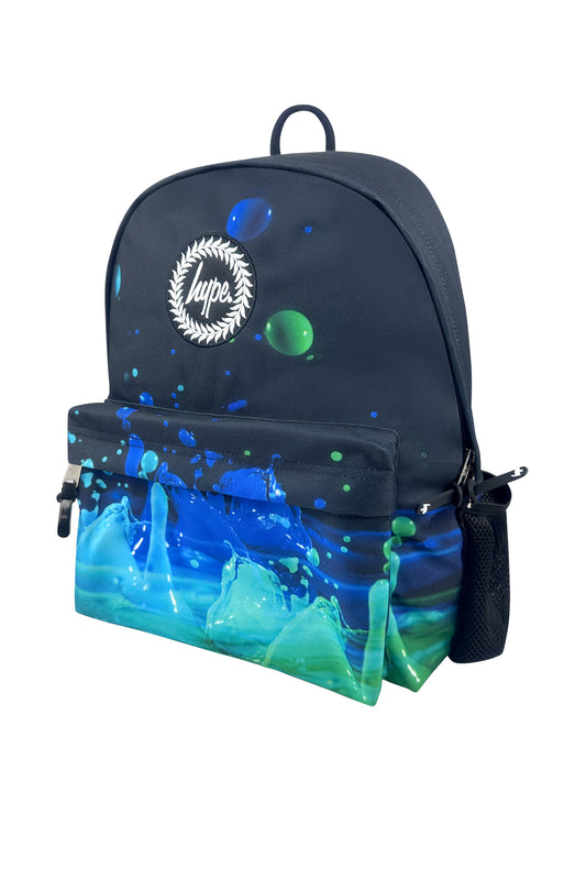 Iconic Backpack - Black 3D Droplets