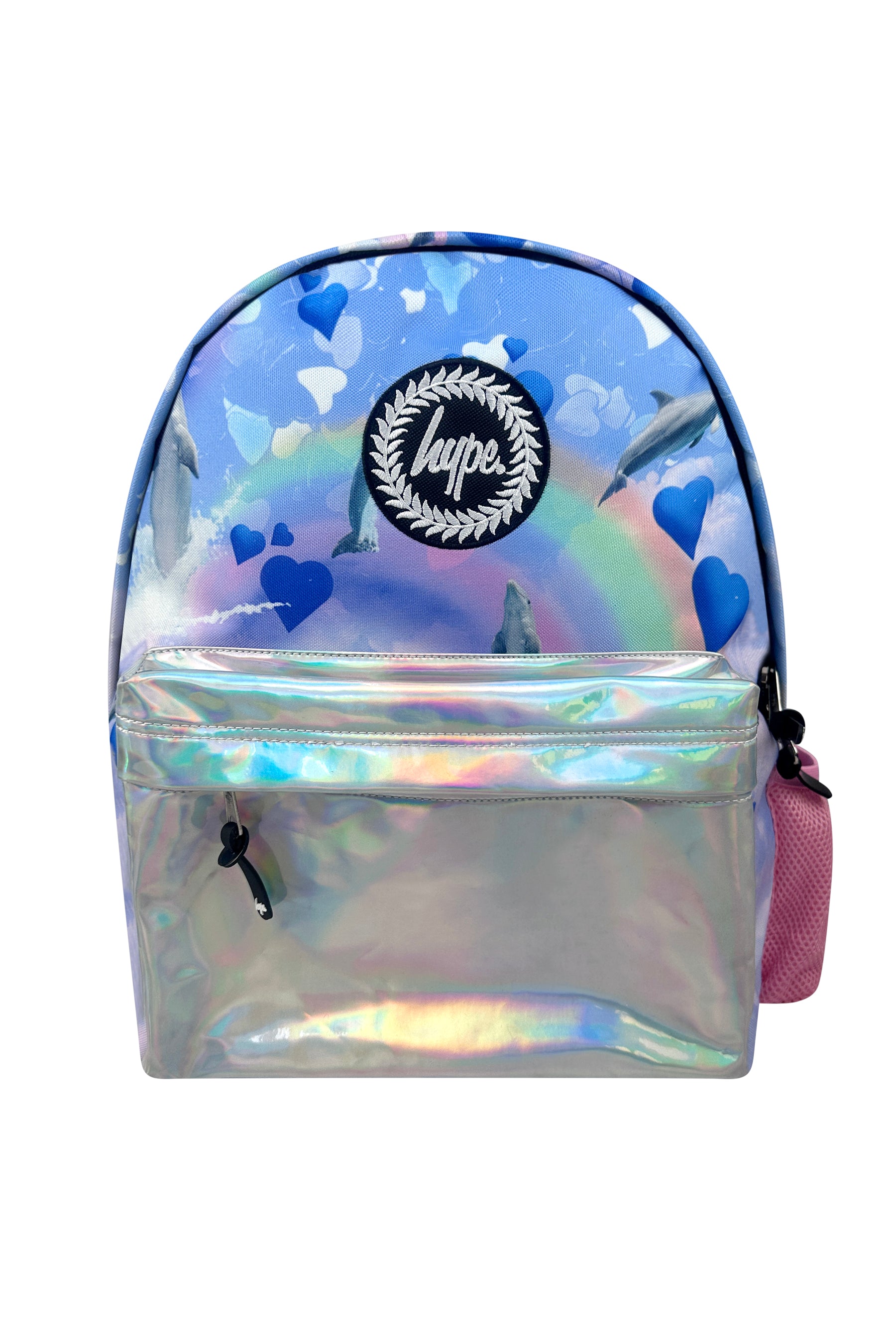 2-in-1 School Set - Rainbow Dolphin Backpack and Lunch Bag