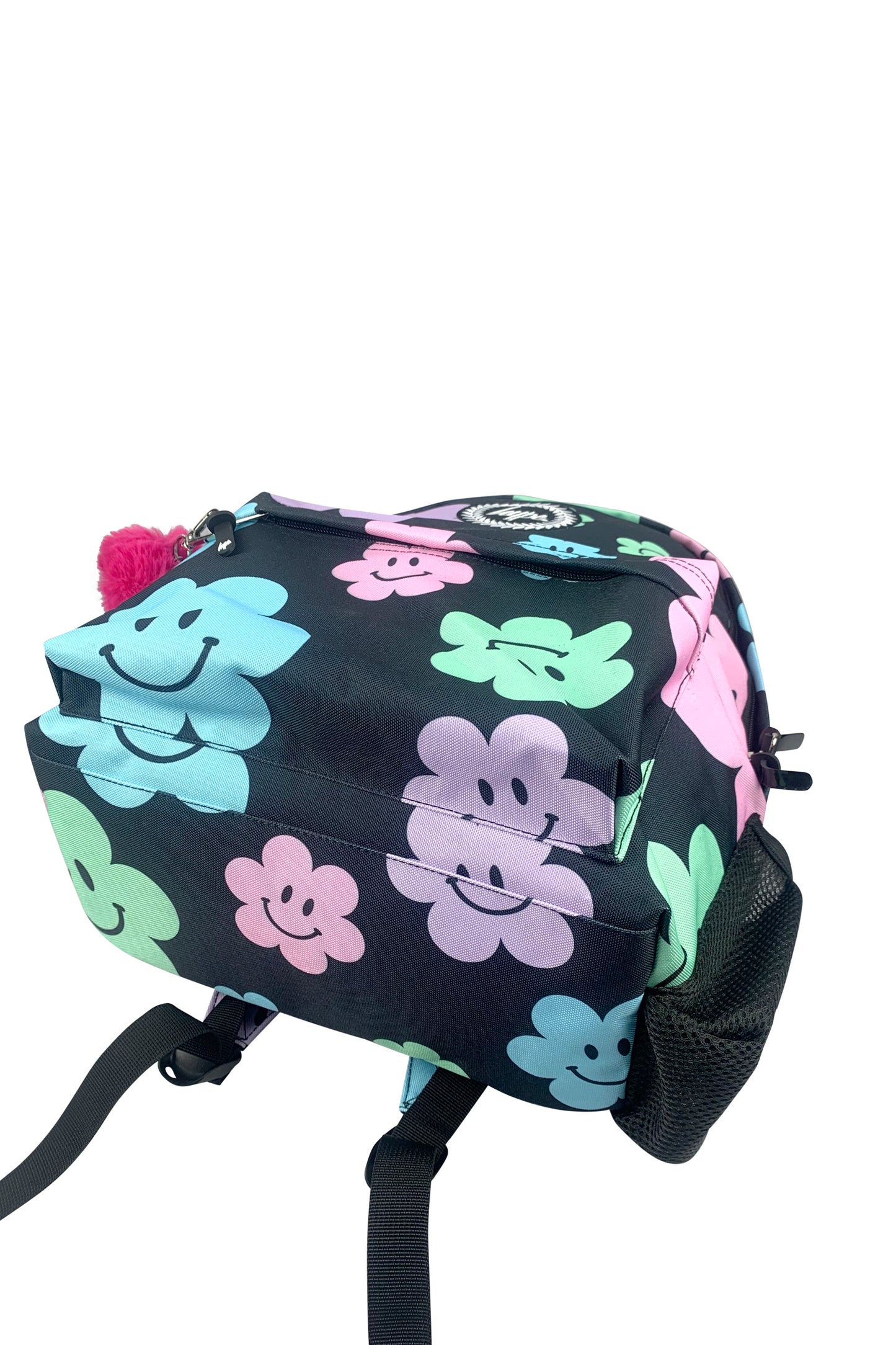 Iconic Backpack - Black Happy Flowers