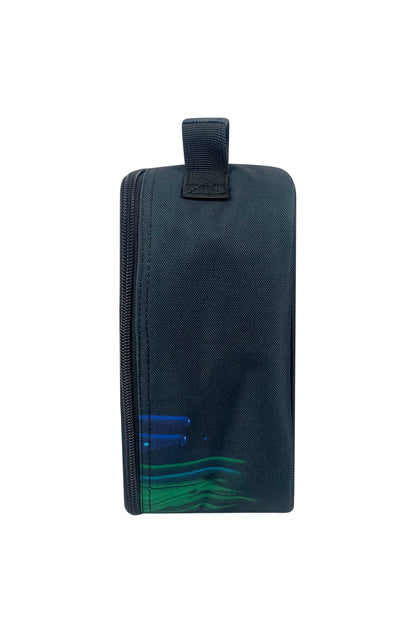 Insulated Lunch Bag - Black 3D Droplets