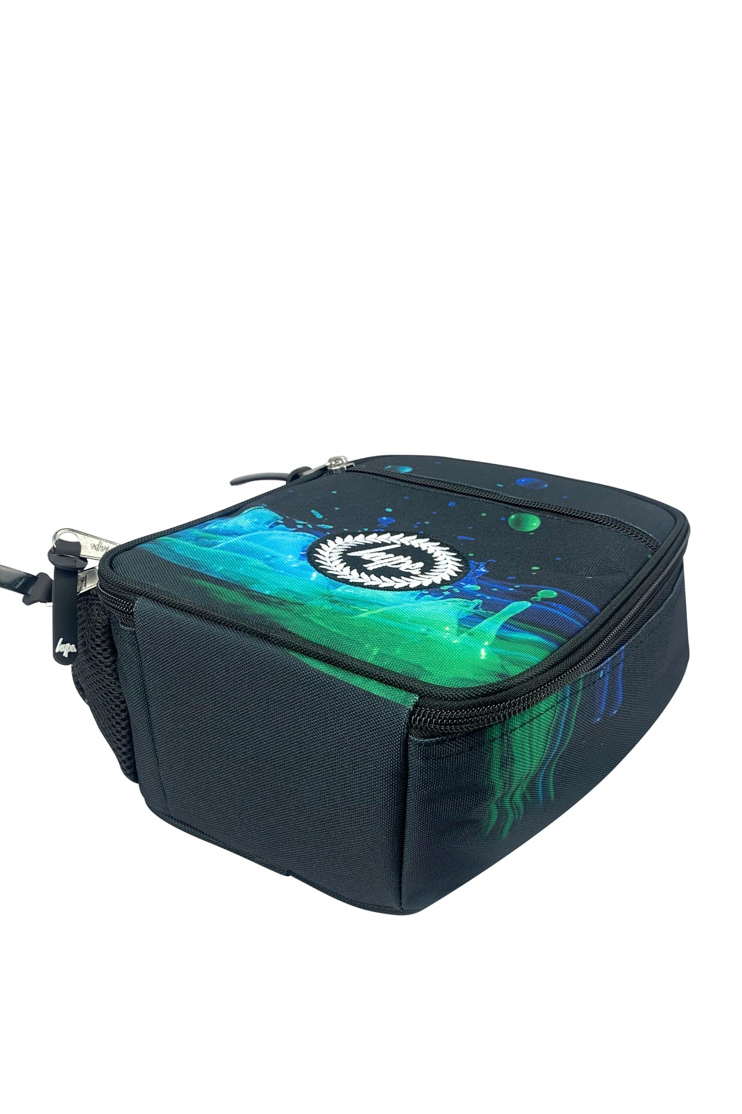 Insulated Lunch Bag - Black 3D Droplets