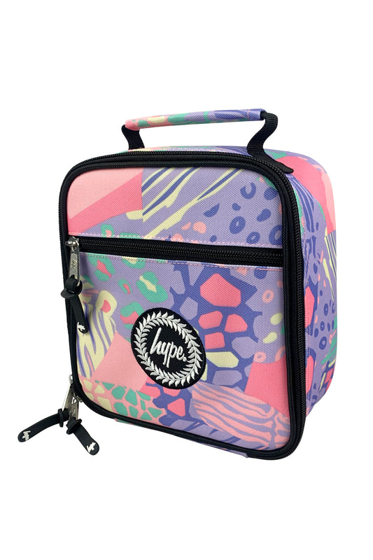 3-in-1 School Set - Multi Pastel Prints Backpack ,Lunch bag & Pencil Case