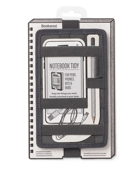 Bookaroo Note Book Tidy - Charcoal