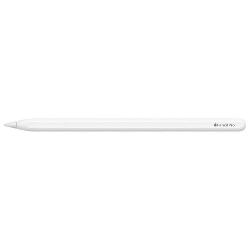 White Apple Pencil Pro on a white background