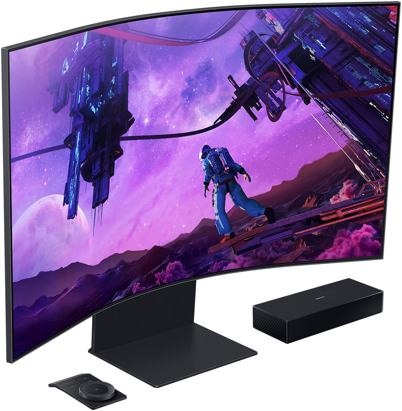 Gaming Monitor - 55" LS55BG970 Curved, UHD, Ergonomic, Cockpit, Smart TV, Dolby Sound, IoT Hub