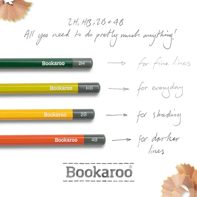 Bookaroo Graphite Pencils - Greens