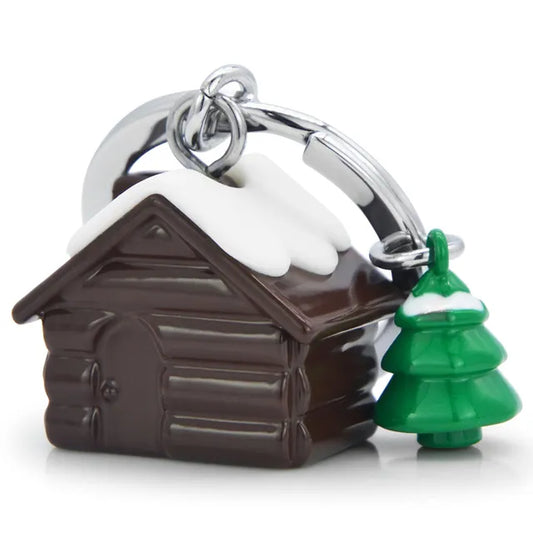 Winter Collection - Cottage Brown with Silicon Snow Cover and Pine Tree