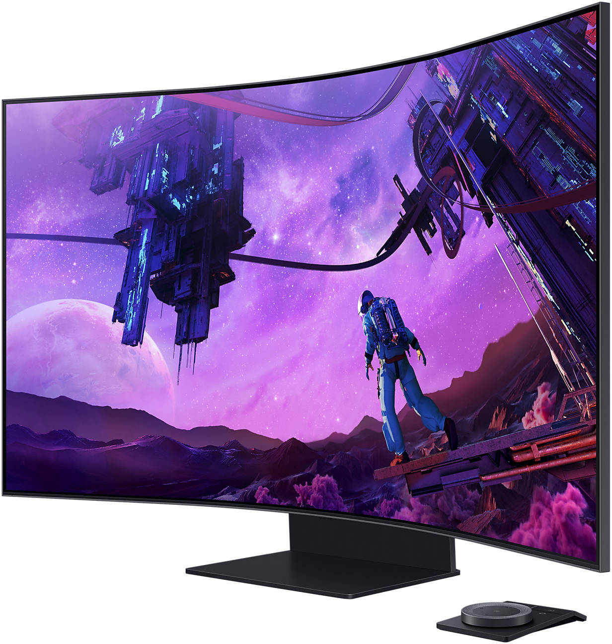 Gaming Monitor - 55" LS55BG970 Curved, UHD, Ergonomic, Cockpit, Smart TV, Dolby Sound, IoT Hub