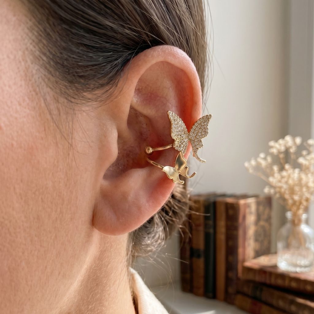 Butterfly Embrace Ear Cuff