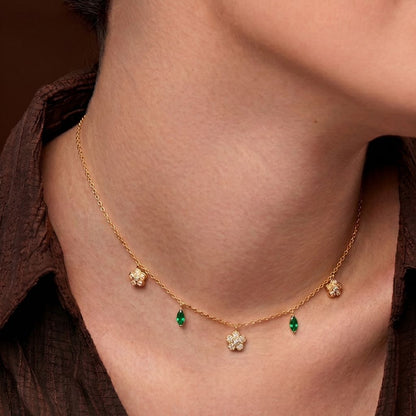 Emerald Bloom Necklace