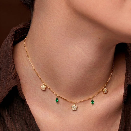 Emerald Bloom Necklace