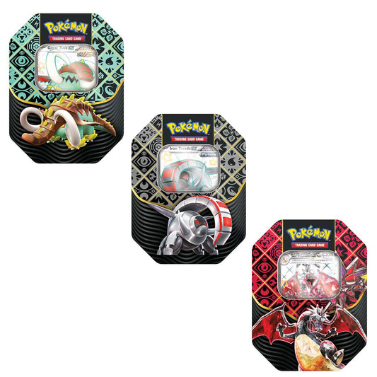 Scarlet & Violet SV4.5  Paldean Fates Tin 4107  (4 Booster) Assorted