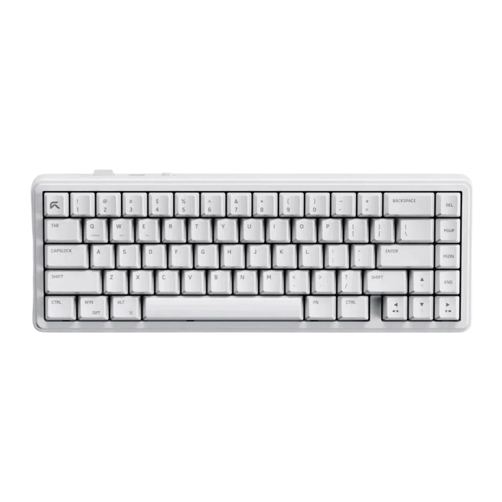 Cybeart Akula 65 - Tri-Mode Wireless RGB Gaming Keyboard - White
