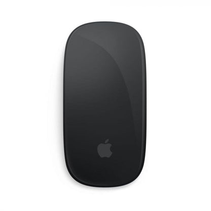Black Apple mouse on a white background
