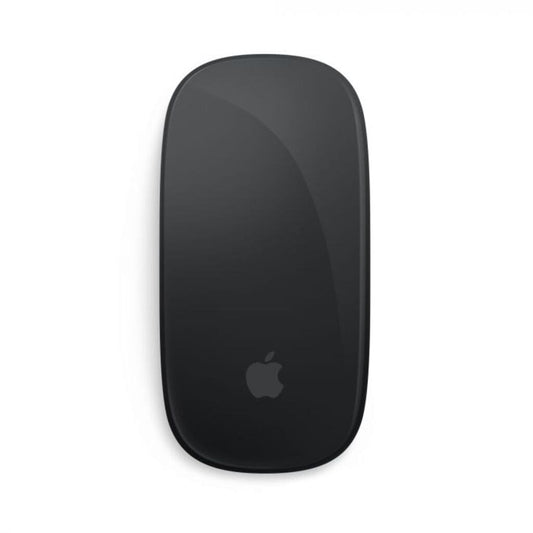 Black Apple mouse on a white background