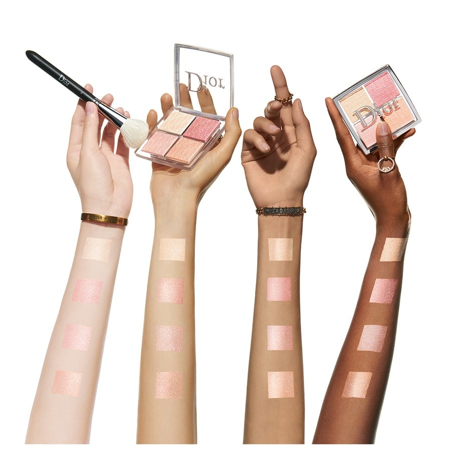 Dior Backstage Glow Face Palette, Pure Shimmer, Blendable Highlight & Blush, 004 Rose Gold, 10g