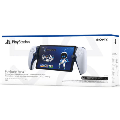 PlayStation Portal remote player packaging with PlayStation and Sony logos.