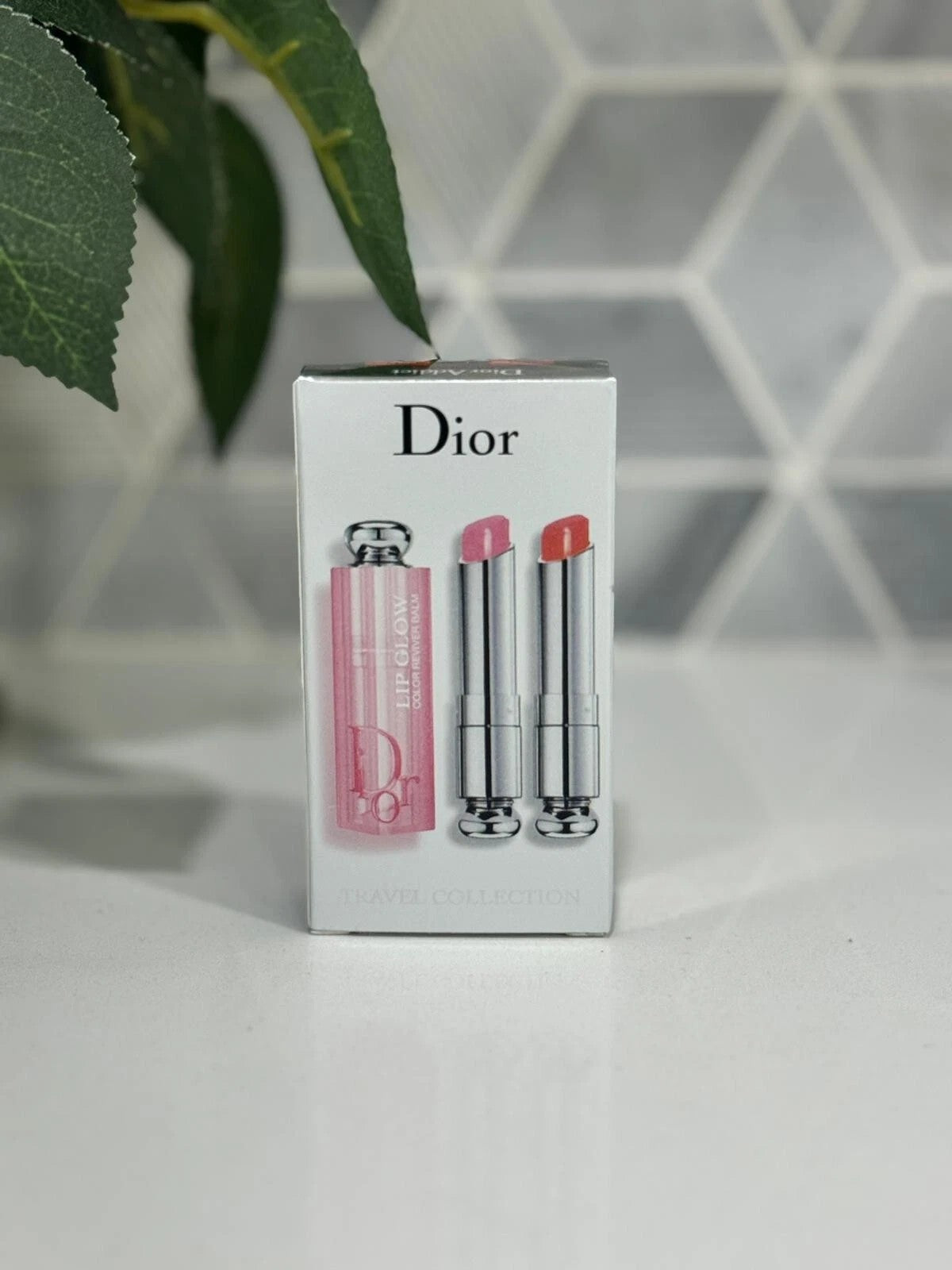Dior Addict Lip Glow Reviver Duo Travel Collection - 001 Pink & 004 Coral