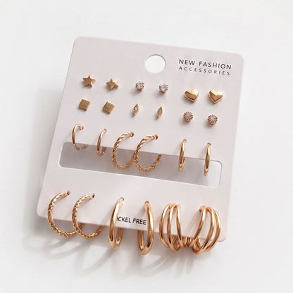 Modern Mix & Match Earrings Set