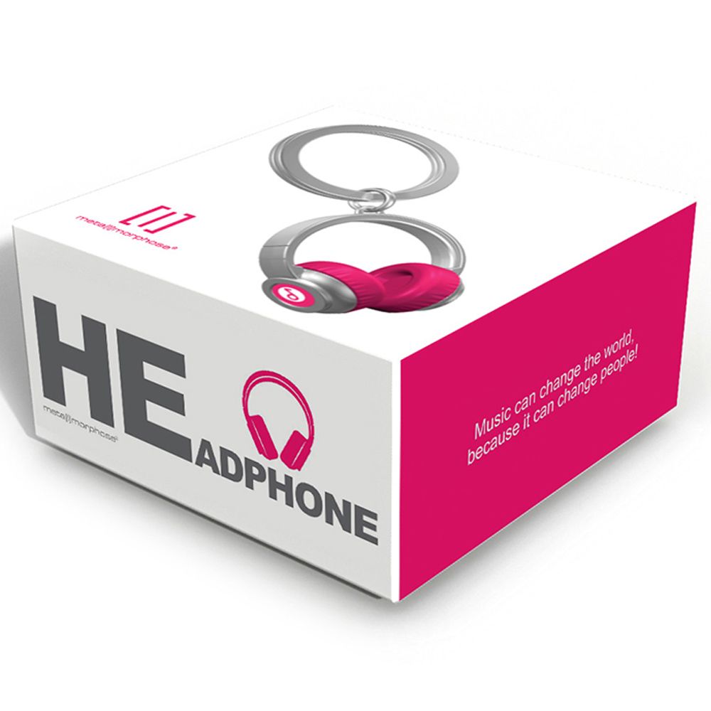 Pink Headphone Keyholder