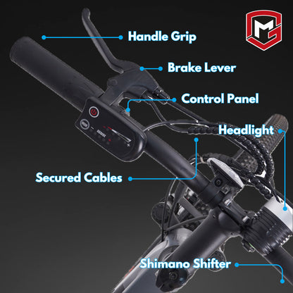 E6000 E-Mountain Bike - 27.5" - Grey