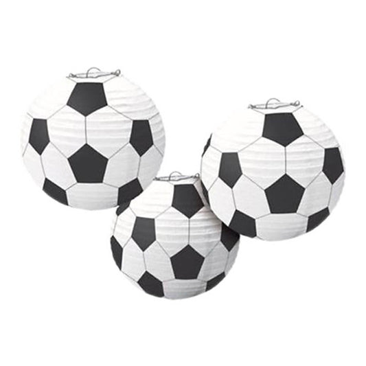 Soccer Paper Lantern - 3 Pcs