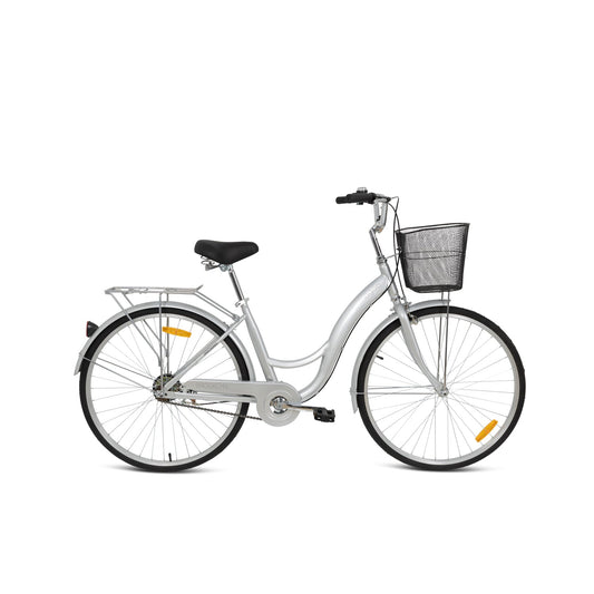 Brooklyn 26" City Bike - Silver