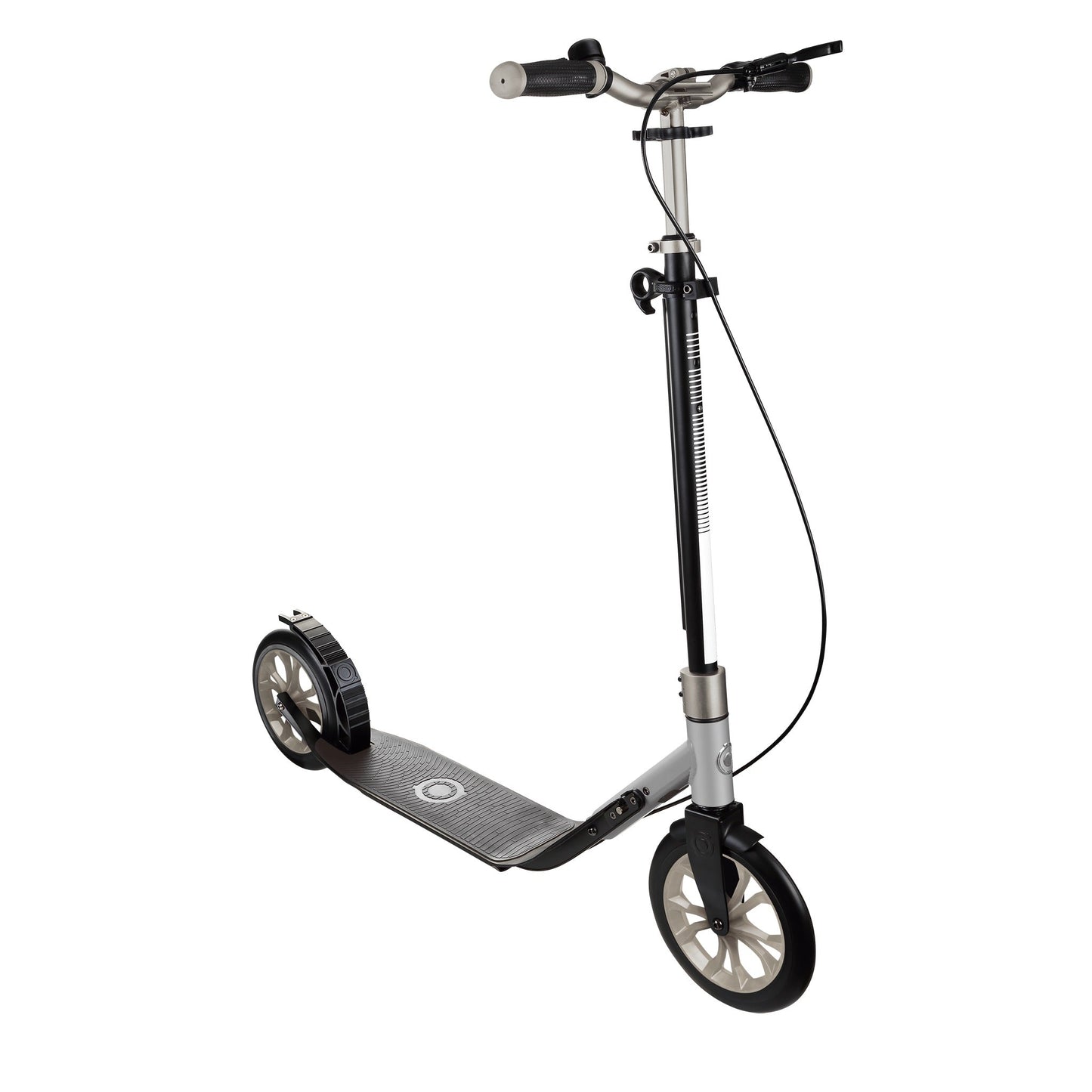 One NL 230 Ultimate: 2-Wheel Scooter with Handbrake for Adults - Titanium/Lead Grey