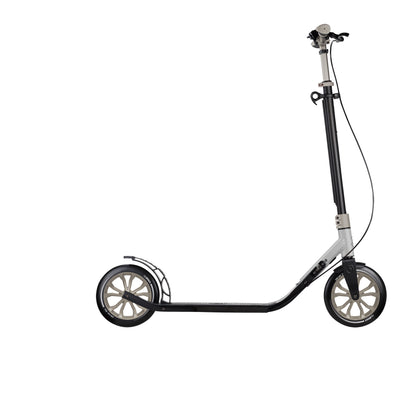 One NL 230 Ultimate: 2-Wheel Scooter with Handbrake for Adults - Titanium/Lead Grey