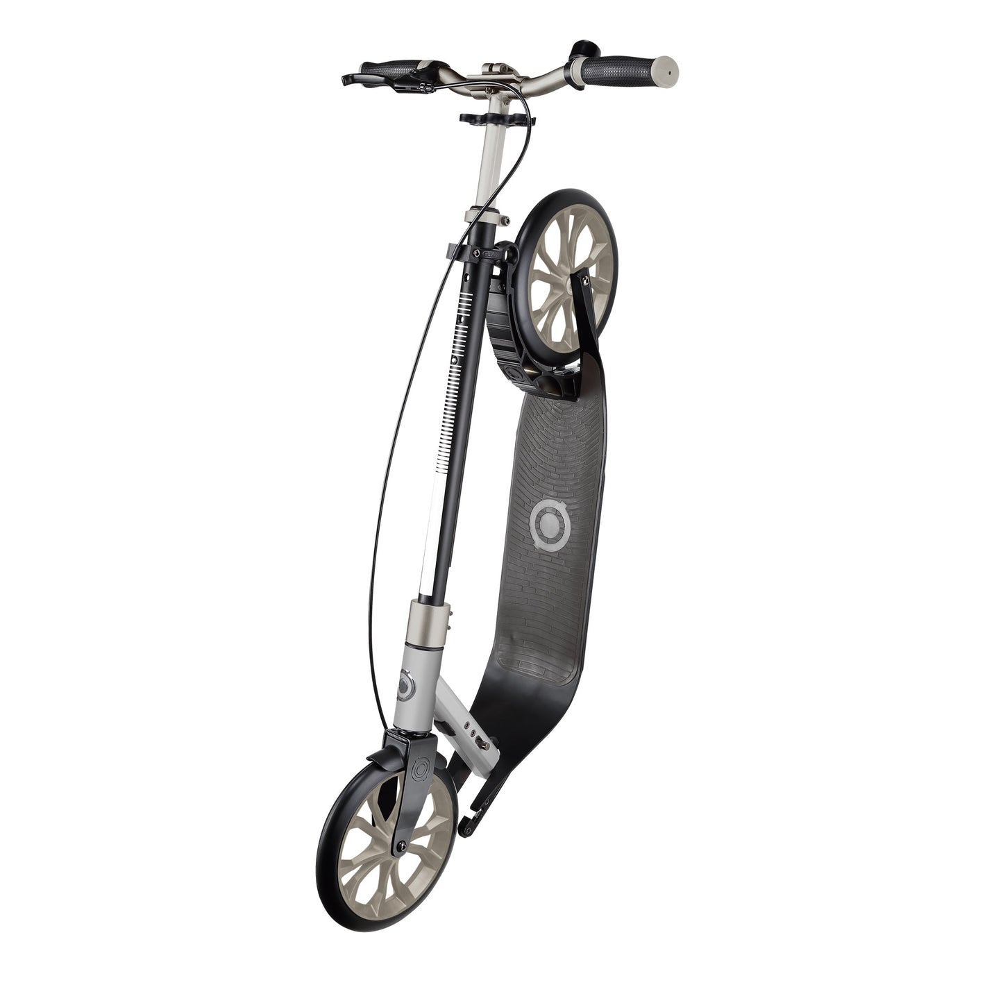 One NL 230 Ultimate: 2-Wheel Scooter with Handbrake for Adults - Titanium/Lead Grey