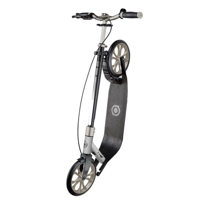 One NL 230 Ultimate: 2-Wheel Scooter with Handbrake for Adults - Titanium/Lead Grey
