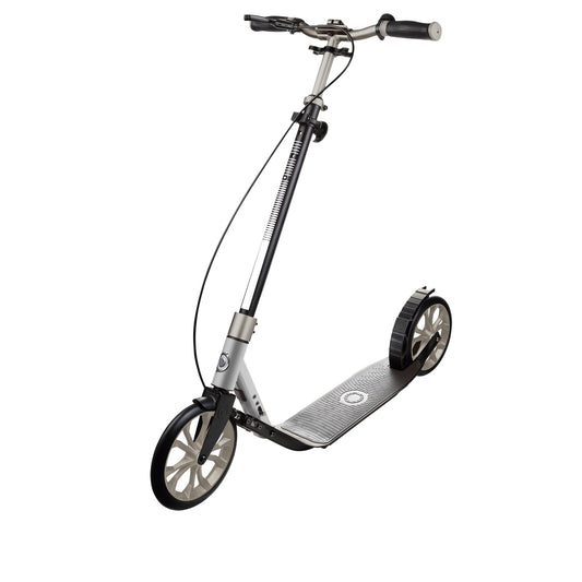 One NL 230 Ultimate: 2-Wheel Scooter with Handbrake for Adults - Titanium/Lead Grey