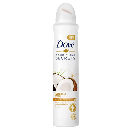 Nourishing Secrets - Coconut & Jasmine Flower Scented, Anti-Perspirant Deodorant 250ml