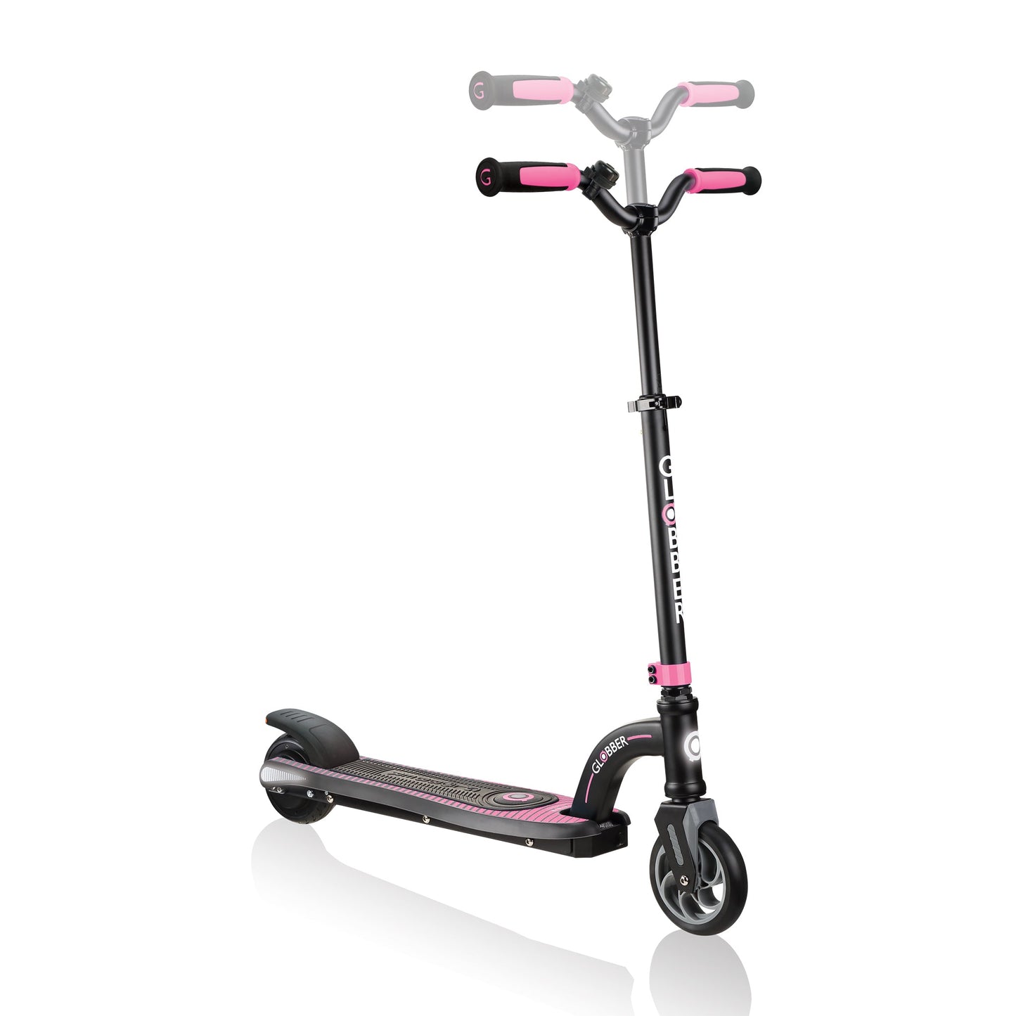 One K E-Motion 10 Electric Scooter: 2-Wheel, Light-up Electric Scooter for Teens - Pink/Black