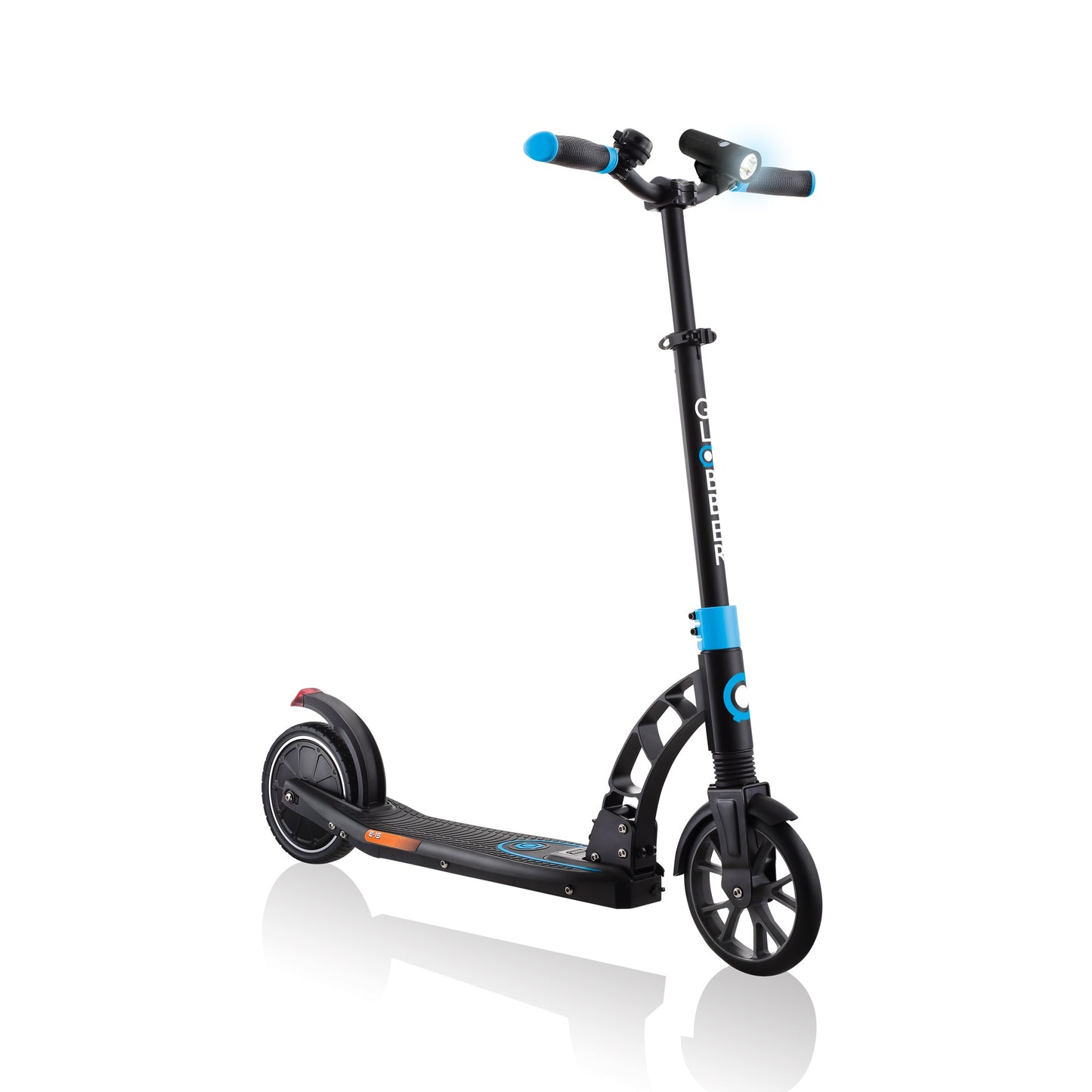 One K E-Motion 15 Electric Scooter: Foldable 2-Wheel Electric Scooter for Teens - Sky Blue/Black