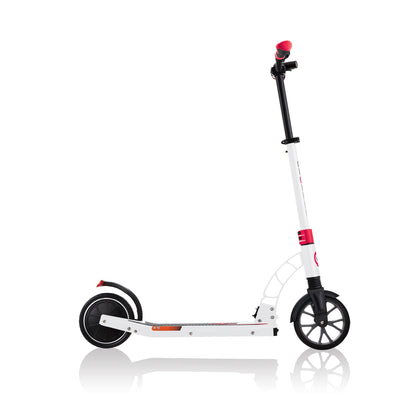 One K E-Motion 15 Electric Scooter: Foldable 2-Wheel Electric Scooter for Teens - Red/White