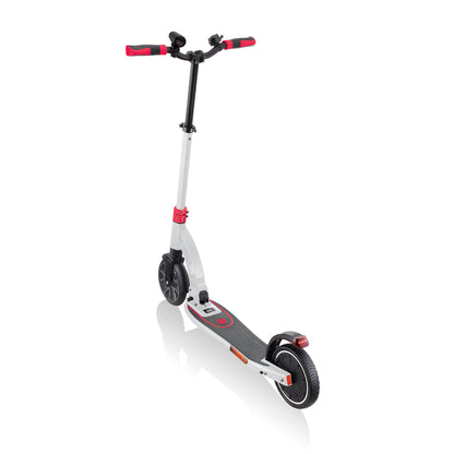 One K E-Motion 15 Electric Scooter: Foldable 2-Wheel Electric Scooter for Teens - Red/White