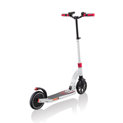 One K E-Motion 15 Electric Scooter: Foldable 2-Wheel Electric Scooter for Teens - Red/White