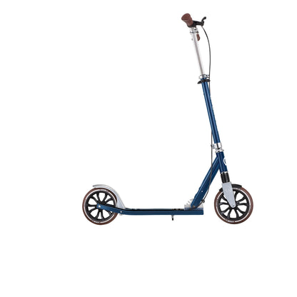 NL 205 Deluxe: Big Wheel Scooter with Handbrake for Kids and Teens - Vintage Blue