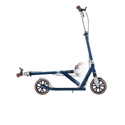 NL 205 Deluxe: Big Wheel Scooter with Handbrake for Kids and Teens - Vintage Blue